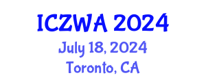 International Conference on Zoology and Wild Animals (ICZWA) July 18, 2024 - Toronto, Canada