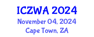 International Conference on Zoology and Wild Animals (ICZWA) November 04, 2024 - Cape Town, South Africa