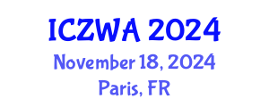 International Conference on Zoology and Wild Animals (ICZWA) November 18, 2024 - Paris, France