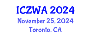 International Conference on Zoology and Wild Animals (ICZWA) November 25, 2024 - Toronto, Canada