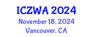 International Conference on Zoology and Wild Animals (ICZWA) November 18, 2024 - Vancouver, Canada
