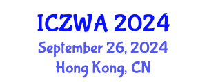 International Conference on Zoology and Wild Animals (ICZWA) September 26, 2024 - Hong Kong, China
