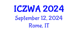International Conference on Zoology and Wild Animals (ICZWA) September 12, 2024 - Rome, Italy