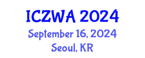 International Conference on Zoology and Wild Animals (ICZWA) September 16, 2024 - Seoul, Republic of Korea
