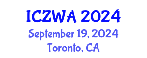 International Conference on Zoology and Wild Animals (ICZWA) September 19, 2024 - Toronto, Canada