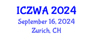 International Conference on Zoology and Wild Animals (ICZWA) September 16, 2024 - Zurich, Switzerland