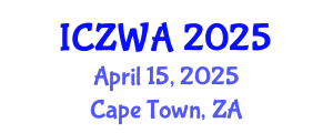 International Conference on Zoology and Wild Animals (ICZWA) April 15, 2025 - Cape Town, South Africa