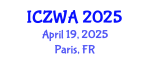 International Conference on Zoology and Wild Animals (ICZWA) April 19, 2025 - Paris, France