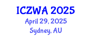 International Conference on Zoology and Wild Animals (ICZWA) April 29, 2025 - Sydney, Australia