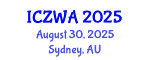 International Conference on Zoology and Wild Animals (ICZWA) August 30, 2025 - Sydney, Australia