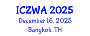 International Conference on Zoology and Wild Animals (ICZWA) December 16, 2025 - Bangkok, Thailand