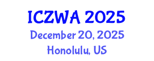 International Conference on Zoology and Wild Animals (ICZWA) December 20, 2025 - Honolulu, United States
