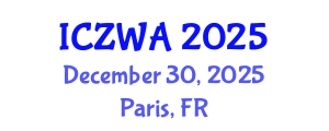 International Conference on Zoology and Wild Animals (ICZWA) December 30, 2025 - Paris, France
