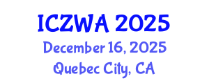 International Conference on Zoology and Wild Animals (ICZWA) December 16, 2025 - Quebec City, Canada