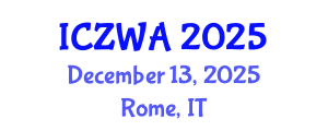 International Conference on Zoology and Wild Animals (ICZWA) December 13, 2025 - Rome, Italy