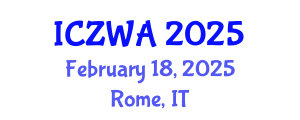 International Conference on Zoology and Wild Animals (ICZWA) February 18, 2025 - Rome, Italy