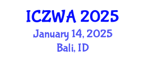 International Conference on Zoology and Wild Animals (ICZWA) January 14, 2025 - Bali, Indonesia