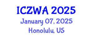 International Conference on Zoology and Wild Animals (ICZWA) January 07, 2025 - Honolulu, United States