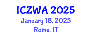 International Conference on Zoology and Wild Animals (ICZWA) January 18, 2025 - Rome, Italy