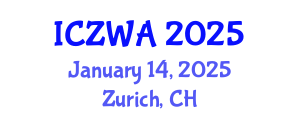 International Conference on Zoology and Wild Animals (ICZWA) January 14, 2025 - Zurich, Switzerland