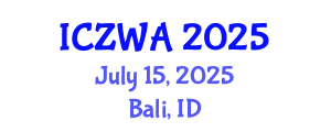 International Conference on Zoology and Wild Animals (ICZWA) July 15, 2025 - Bali, Indonesia