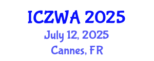 International Conference on Zoology and Wild Animals (ICZWA) July 12, 2025 - Cannes, France