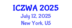 International Conference on Zoology and Wild Animals (ICZWA) July 12, 2025 - New York, United States