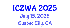 International Conference on Zoology and Wild Animals (ICZWA) July 15, 2025 - Quebec City, Canada