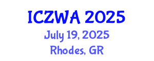 International Conference on Zoology and Wild Animals (ICZWA) July 19, 2025 - Rhodes, Greece