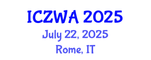 International Conference on Zoology and Wild Animals (ICZWA) July 22, 2025 - Rome, Italy