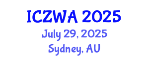 International Conference on Zoology and Wild Animals (ICZWA) July 29, 2025 - Sydney, Australia