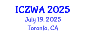 International Conference on Zoology and Wild Animals (ICZWA) July 19, 2025 - Toronto, Canada