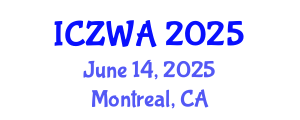 International Conference on Zoology and Wild Animals (ICZWA) June 14, 2025 - Montreal, Canada
