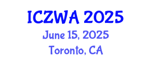 International Conference on Zoology and Wild Animals (ICZWA) June 15, 2025 - Toronto, Canada