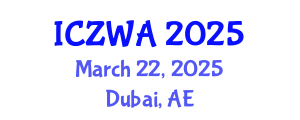 International Conference on Zoology and Wild Animals (ICZWA) March 22, 2025 - Dubai, United Arab Emirates
