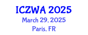 International Conference on Zoology and Wild Animals (ICZWA) March 29, 2025 - Paris, France