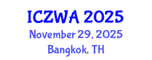 International Conference on Zoology and Wild Animals (ICZWA) November 29, 2025 - Bangkok, Thailand