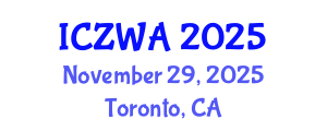 International Conference on Zoology and Wild Animals (ICZWA) November 29, 2025 - Toronto, Canada