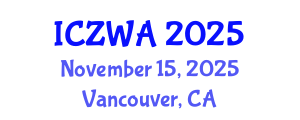 International Conference on Zoology and Wild Animals (ICZWA) November 15, 2025 - Vancouver, Canada