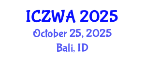 International Conference on Zoology and Wild Animals (ICZWA) October 25, 2025 - Bali, Indonesia