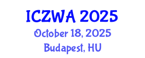 International Conference on Zoology and Wild Animals (ICZWA) October 18, 2025 - Budapest, Hungary