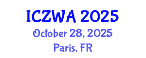 International Conference on Zoology and Wild Animals (ICZWA) October 28, 2025 - Paris, France