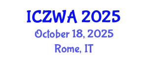 International Conference on Zoology and Wild Animals (ICZWA) October 18, 2025 - Rome, Italy
