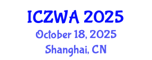 International Conference on Zoology and Wild Animals (ICZWA) October 18, 2025 - Shanghai, China