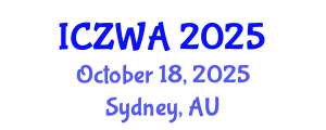 International Conference on Zoology and Wild Animals (ICZWA) October 18, 2025 - Sydney, Australia