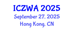 International Conference on Zoology and Wild Animals (ICZWA) September 27, 2025 - Hong Kong, China