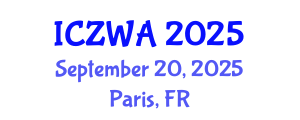 International Conference on Zoology and Wild Animals (ICZWA) September 20, 2025 - Paris, France