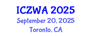 International Conference on Zoology and Wild Animals (ICZWA) September 20, 2025 - Toronto, Canada