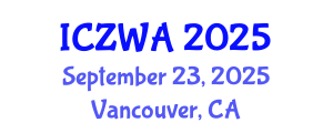 International Conference on Zoology and Wild Animals (ICZWA) September 23, 2025 - Vancouver, Canada