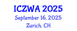 International Conference on Zoology and Wild Animals (ICZWA) September 16, 2025 - Zurich, Switzerland